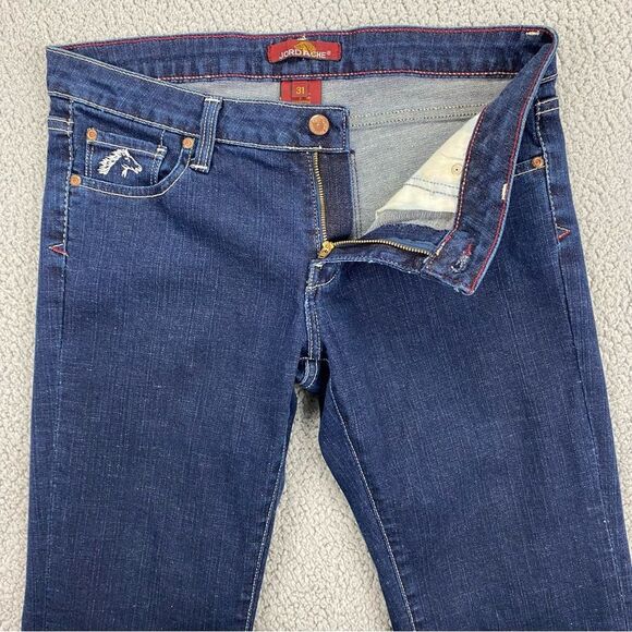 Jordache Women's Vintage Bootcut Dark Wash Jeans Made in USA  |   Size:  31 - Picture 3 of 15